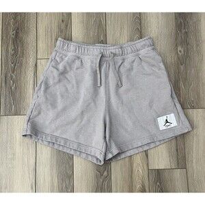Jordan Essentials Women's Sweat Shorts Sand Drift Sz Small Fleece Active Nike
